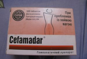 Таблетки для похудения Цефамадар: инструкция по применению и отзывы